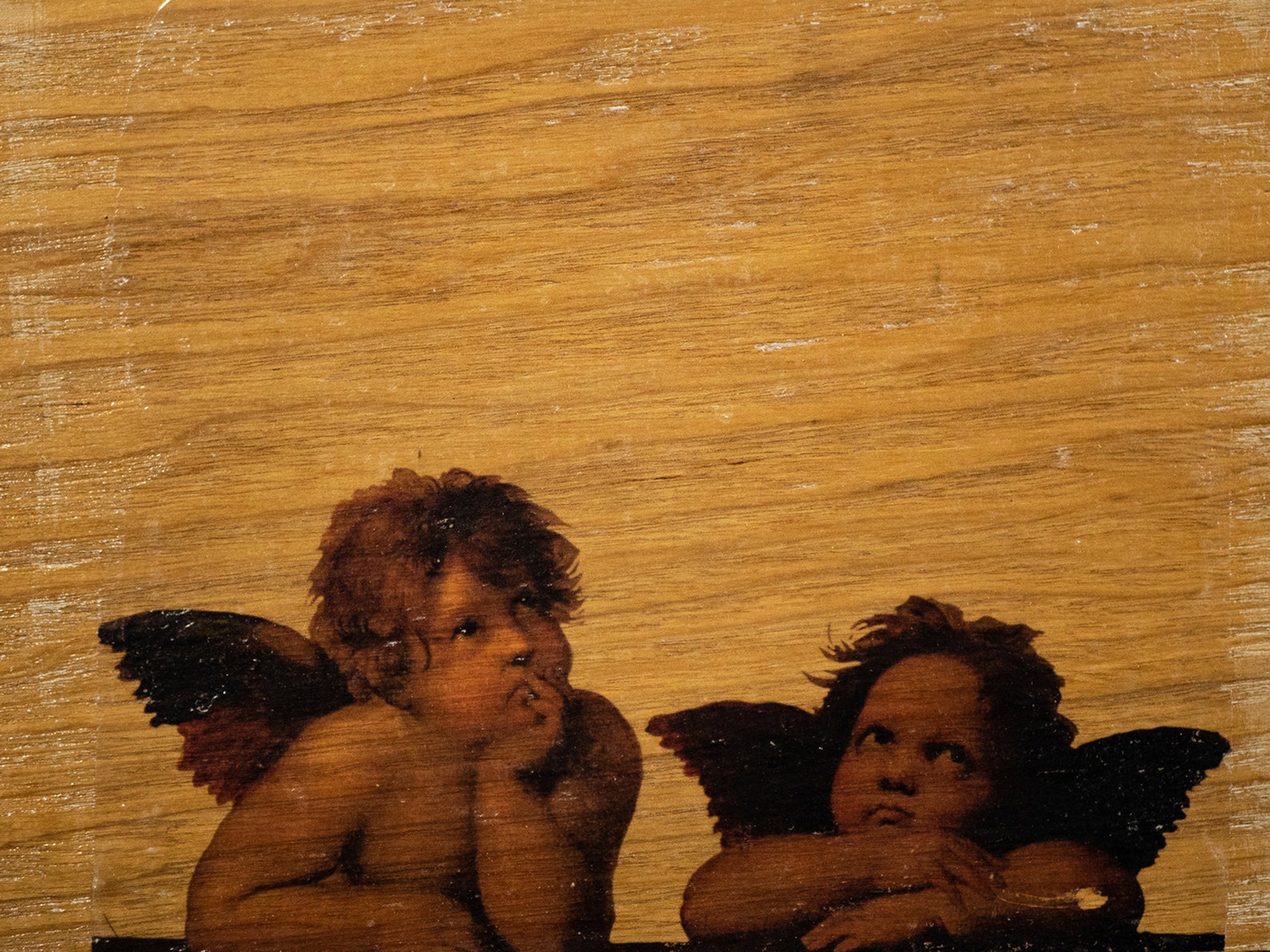 Raphael Cherubs on Oak Faced Plywood Wall Art Renaissance Etsy UK