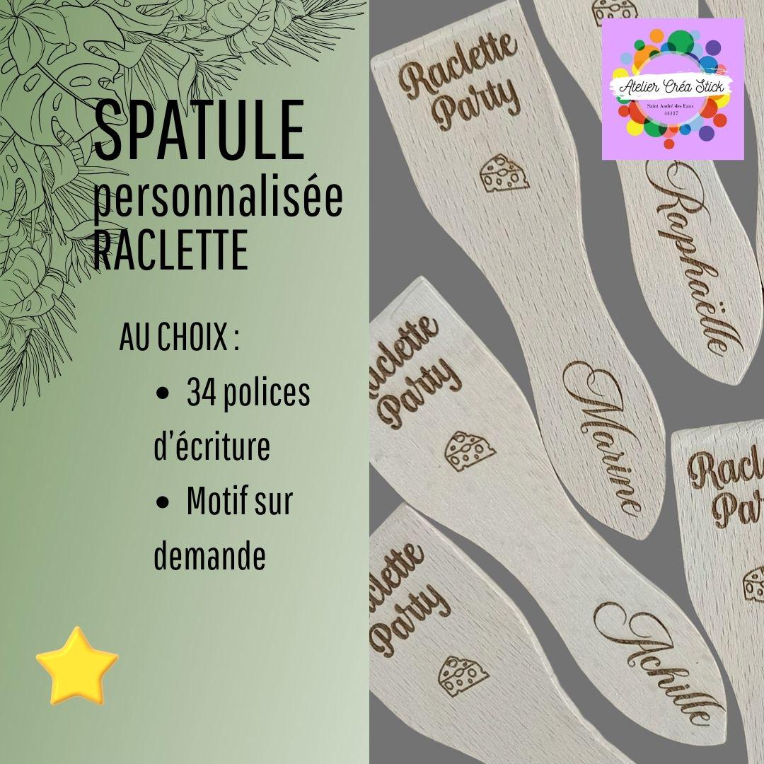 Personalized wooden raclette spatula. Gift for mom, grandma, dad, grandpa... kitchen