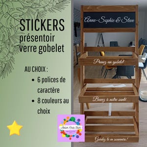 Adesivi per esporre bicchieri o tazze. Cerimonia, matrimonio, battesimo, compleanno. Personalizzato