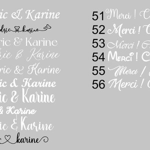 Sticker autocollant Urne mariage, cérémonie, baptême, anniversaire, fête. Personnalisé. image 6