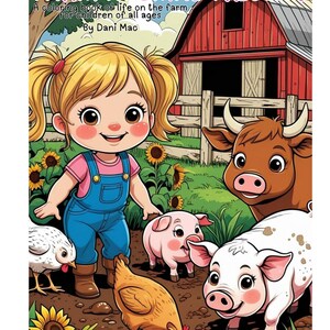 Farm Animal Coloring Book: 70+ Printable Pages (Digital Download)