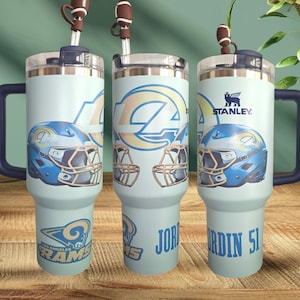FREE SHIPPING 40oz Stanley Fog Tumbler Custom-printed Engraved NFL Football Cowboys Raiders 49ers Packers Rams Buffalo Bills Cardinals