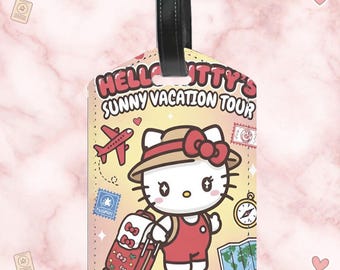 Hello Kitty Personalized Luggage Tag with Pocket | Bag Accessories | Luggage Identifier