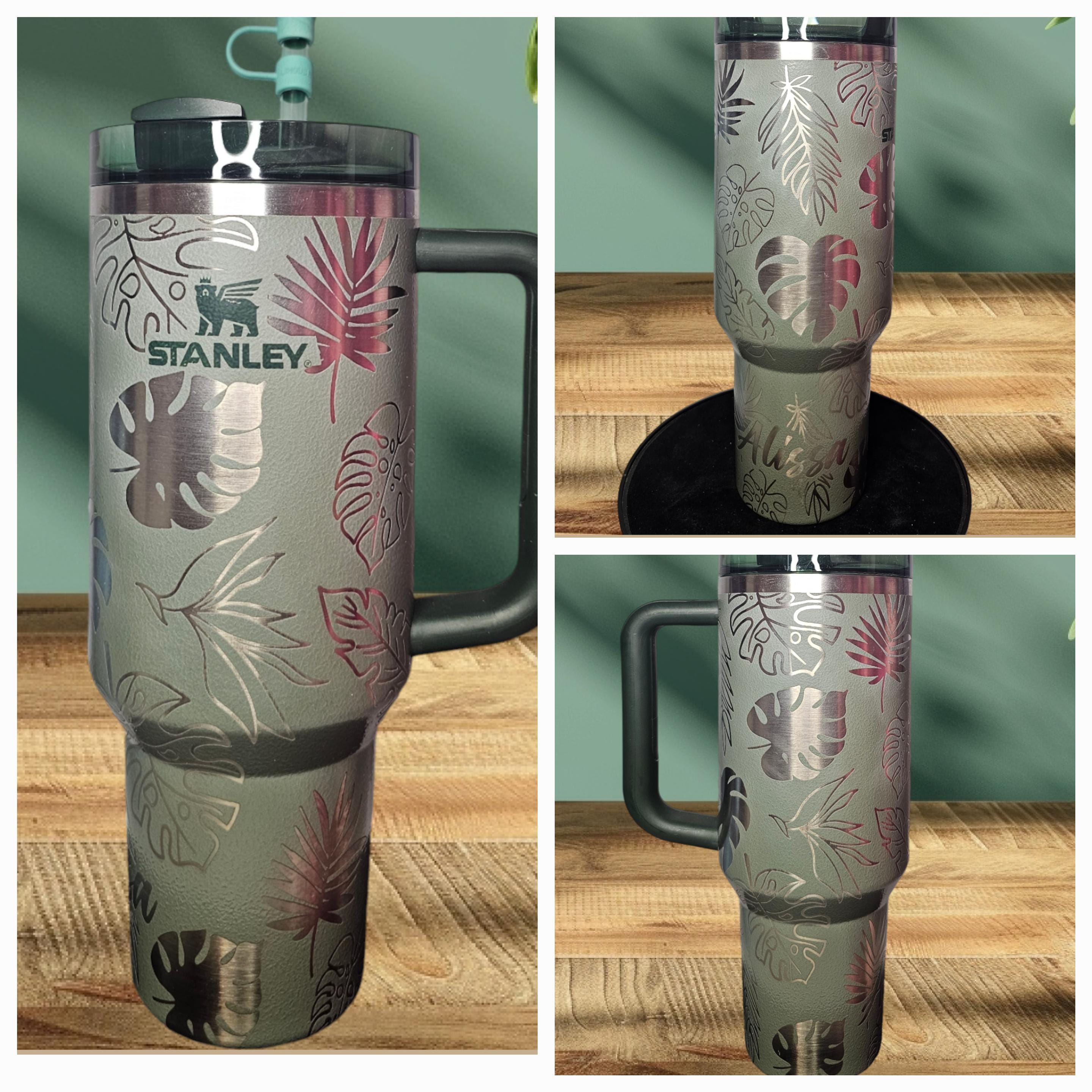 30oz 40oz Green Hammertone Cypress Protour Stanley Tumbler Custom