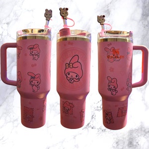 Authentic Personalizable 40oz Stanley Amethyst Pink Tumbler Custom-printed My Melody