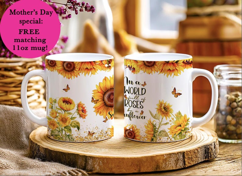 Auténtico vaso térmico Stanley Quencher de 30 oz o 40 oz con diseño de pomelo amarillo y girasoles. Frase inspiradora y motivadora. imagen 1