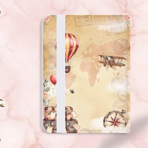 Funda personalizada para pasaporte de Grogu Yoda / Portapasaporte mandaloriano / Cartera de viaje con nombre personalizado / Regalo de viaje para fans de Yoda / Etiqueta para mochila escolar imagen 3