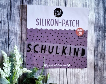 Silikon-Patch - Schulkind - Bügeletikett