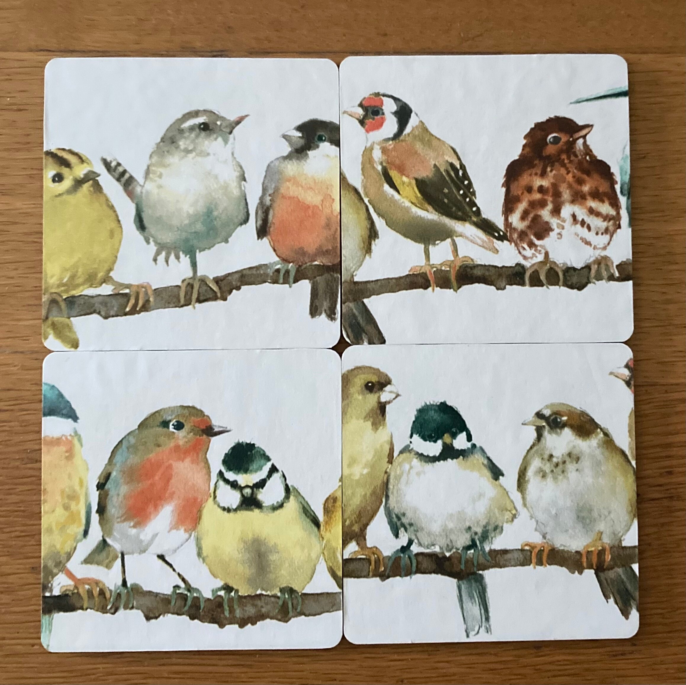 Laura Ashley Garden Birds multi Handmade Coasters Etsy UK