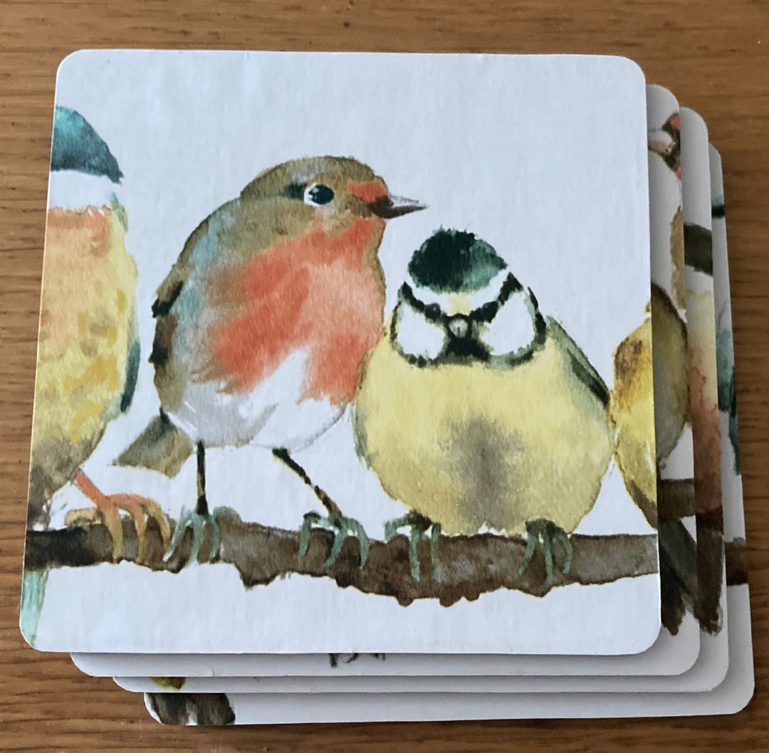 Laura Ashley Garden Birds multi Handmade Coasters Etsy UK