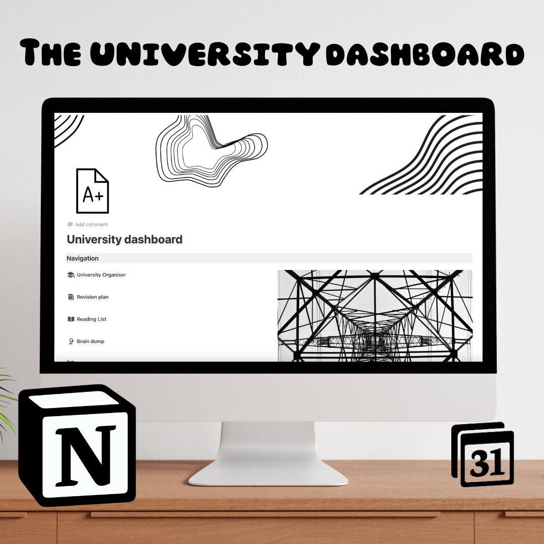 University Module Organiser Ultimate University Dashboard Notion Template - Class Organiser ...