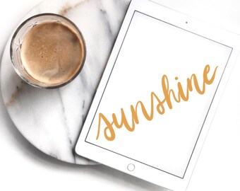 Sunshine Procreate Brush | Signature Brush | Procreate | Instant Download