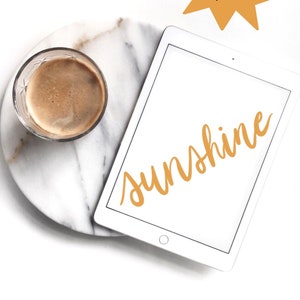 Sunshine Procreate Brush Signature Brush Procreate Instant Download image 1