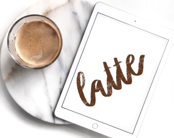 Latte Procreate Brush | Procreate Brushes | Instant Download | Procreate Tools