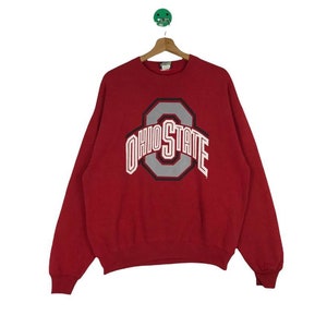 FLAWS! Ohio State Buckeyes Football Red Sweatshirts Biglogo Design