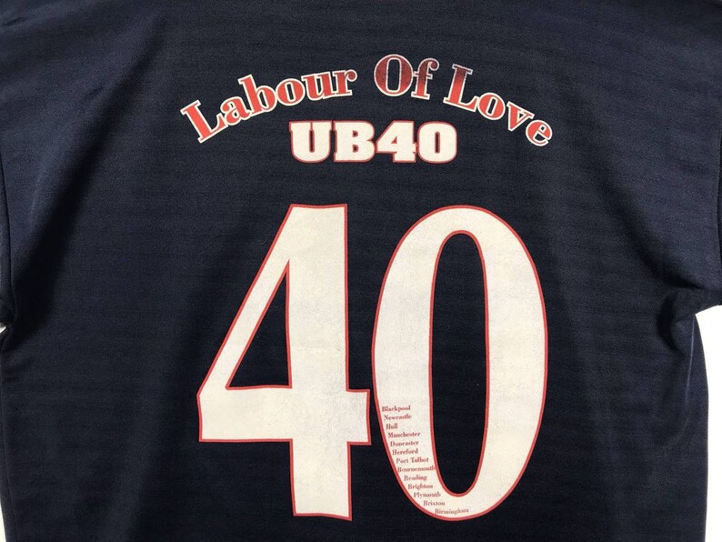 VINTAGE Ub40 Band Jersey Labour of Love 3 1998 Tour image 8