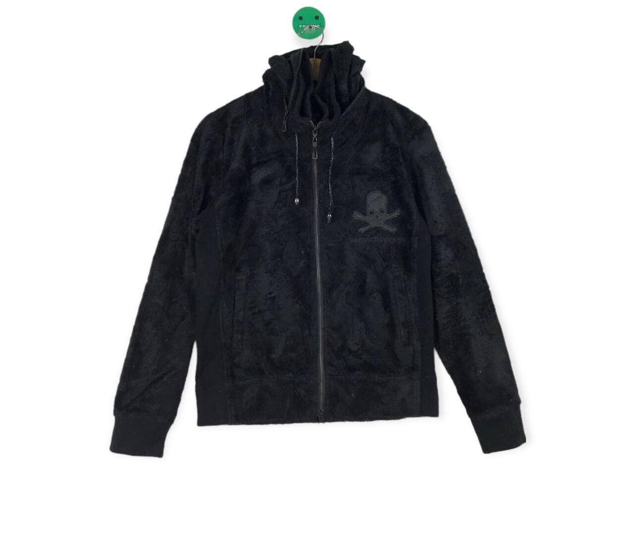 Roen X Semantic Design Fullzip Hoodie Black Colour Camo Design