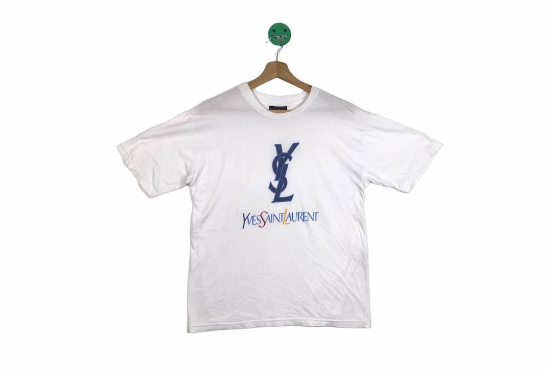 90s YvesSaintLaurent ロゴTシャツ