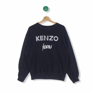 GIRLS!! Kenzo Jeans spellout Sweatshirt Black Colour