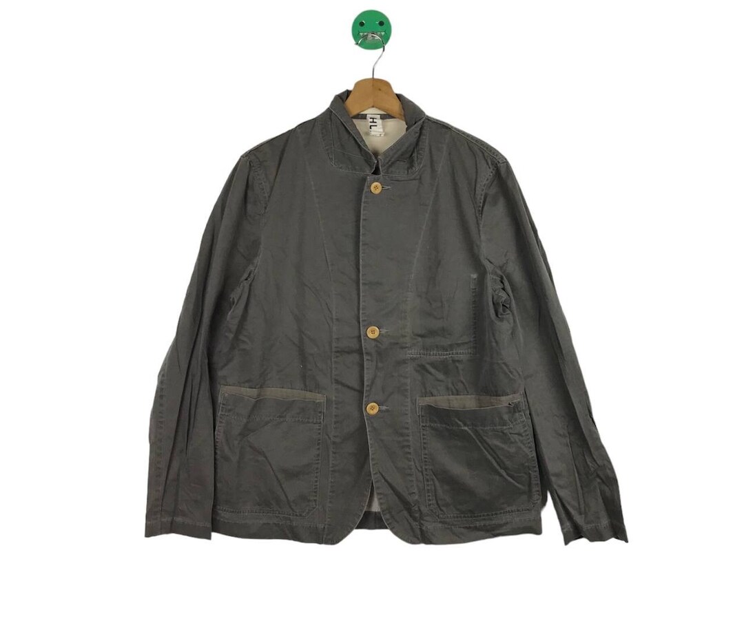 Margaret Howell MHL Raglan Jacket Natural Cotton Denim