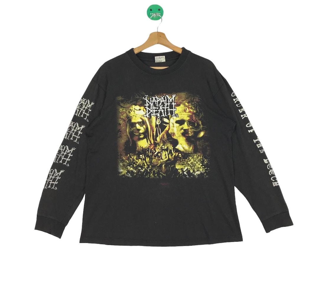 NAPALM DEATH ロン Tシャツ　Life?　size XL Napalm Death - World Keeps Turning long sleeve – Night Shift