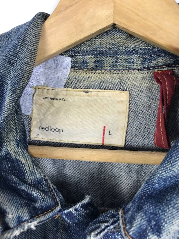 FLAWS! Levis Redloop Denim Jacket Nice Design Ver… - image 5