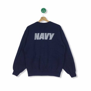 SMALL SIZE! The United State Navy Reflactive Logo Sweatshirts