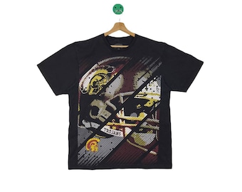VINTAGE! Usc Trojans Tshirt Big Print Design Black Colour BigSize