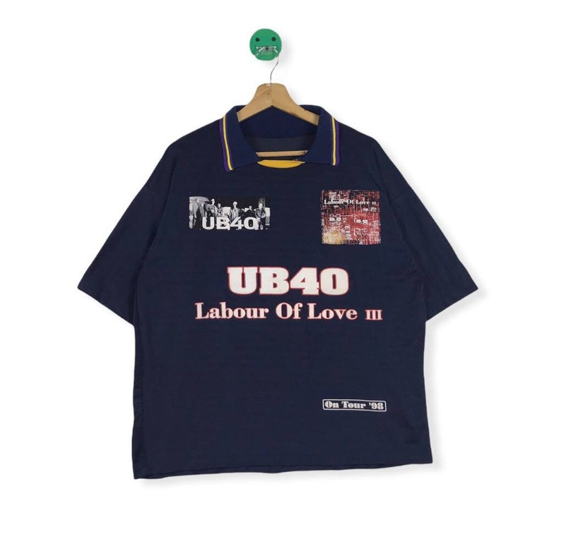 VINTAGE Ub40 Band Jersey Labour of Love 3 1998 Tour image 1