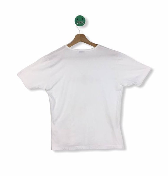 NICE!! Yves Saint Laurent Women White Tshirt Colourfull Spellout
