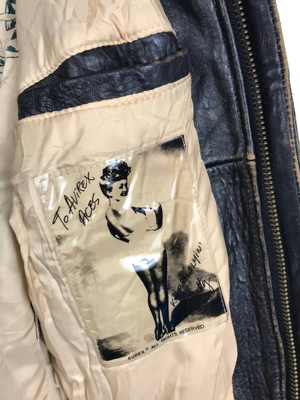 VINTAGE! Avirex Leather Flight Jacket Type A2 Nice Design