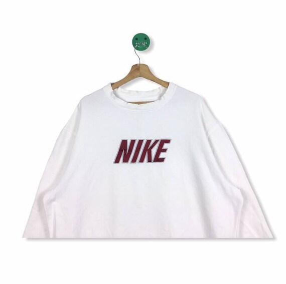 nike spell out sweatshirt white