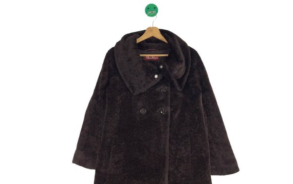 NICE! Max Mara Studio Wool Coat Button Design Dar… - image 2
