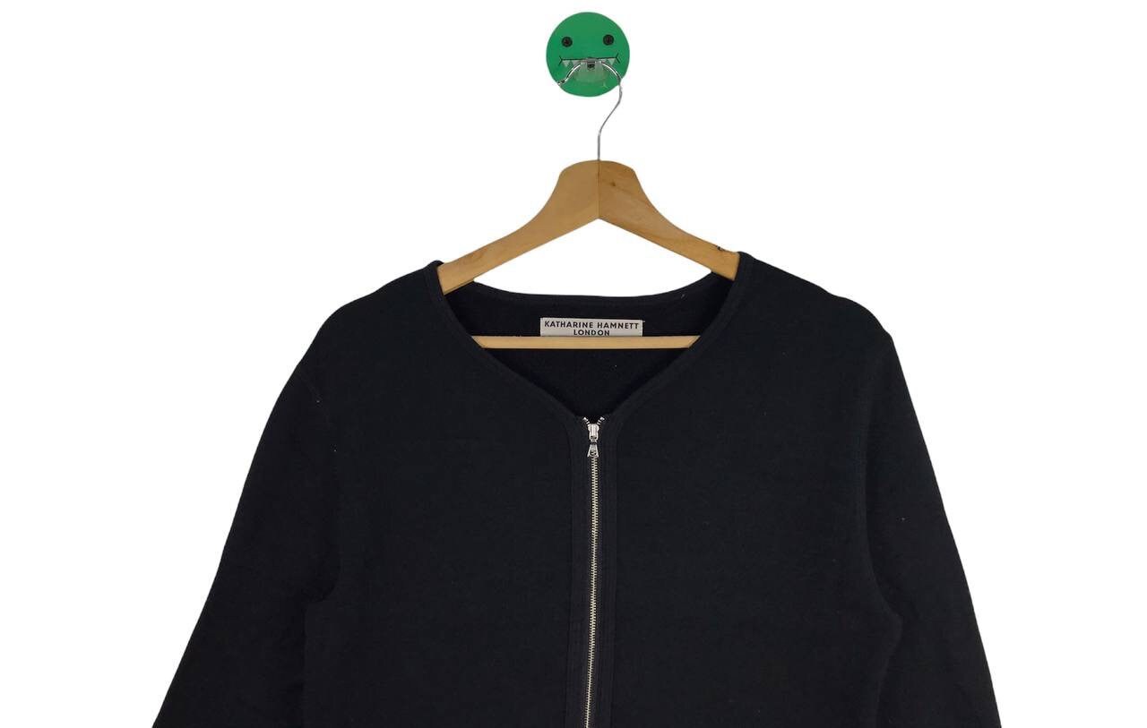 Katharine Hamnett Full-zip Black Sweater - Etsy Canada