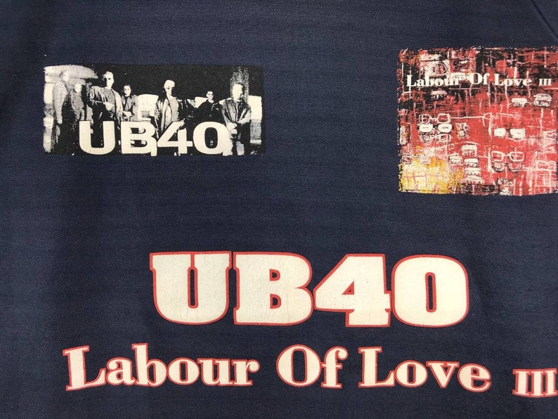 VINTAGE Ub40 Band Jersey Labour of Love 3 1998 Tour image 4