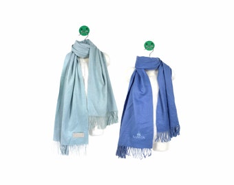 2 ITEM 1 PRICE!!! Cashmere World Produced by Aurora Scarf Muffler & Lanvin Scarf Muffler