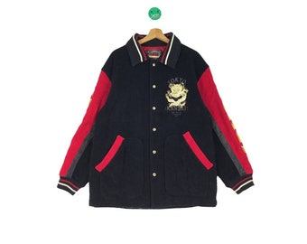 Kansai Man Multicoloured Wool Jacket Come With Biglogo Art Design