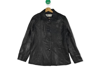 Vintage 90s Balmain Leather Jacket - Etsy UK