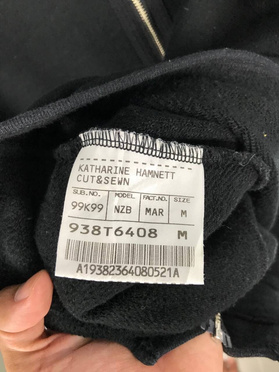 Katharine Hamnett Full-zip Black Sweater - Etsy Canada