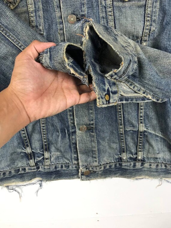 FLAWS! Levis Redloop Denim Jacket Nice Design Ver… - image 4