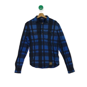 WOMEN Polo Ralph Lauren Button Shirt Tartan Design XS size
