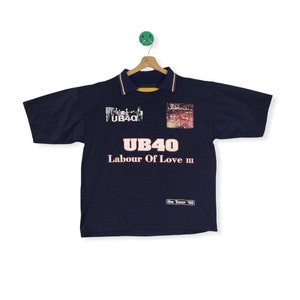 VINTAGE Ub40 Band Jersey Labour of Love 3 1998 Tour image 2