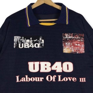 VINTAGE Ub40 Band Jersey Labour of Love 3 1998 Tour image 3