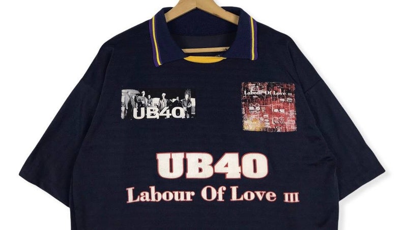 VINTAGE Ub40 Band Jersey Labour of Love 3 1998 Tour image 3