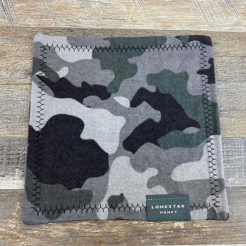 Camo Microfiber EDC Hank Black and Gray
