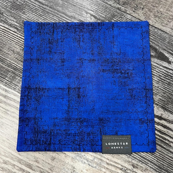 Blue Crosshatch Microfiber EDC Hank