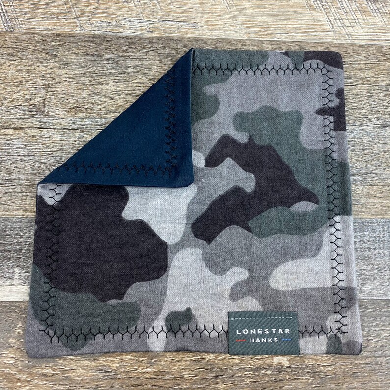 Camo Microfiber EDC Hank Black and Gray