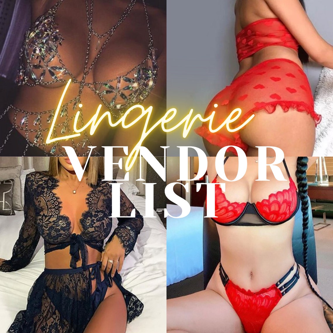 Lingerie Vendor List 10 REAL Vendors Lingerie Vendors Etsy