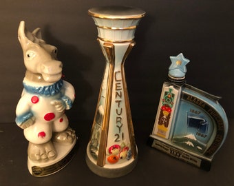 Democratic Donkey Election Party Vintage Old Collectible Jim Beam Decanter