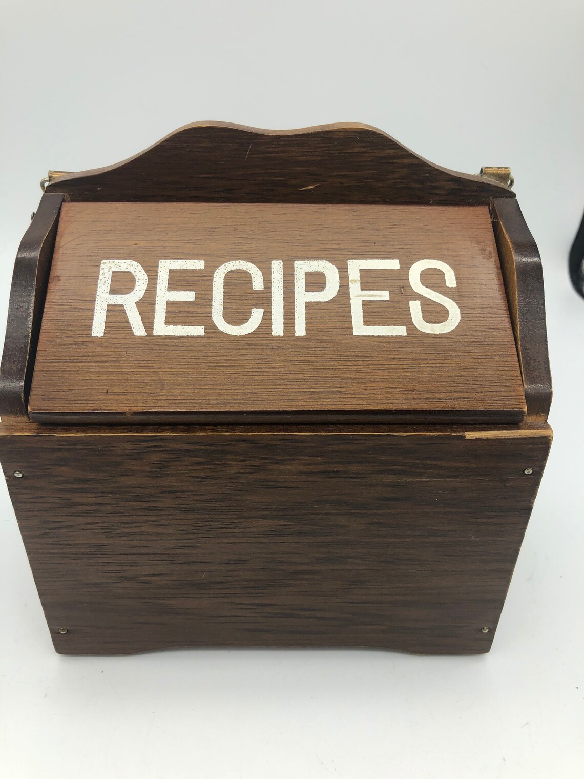 Wooden Recipe Boxes With Lettering Wall Hanging Etsy UK